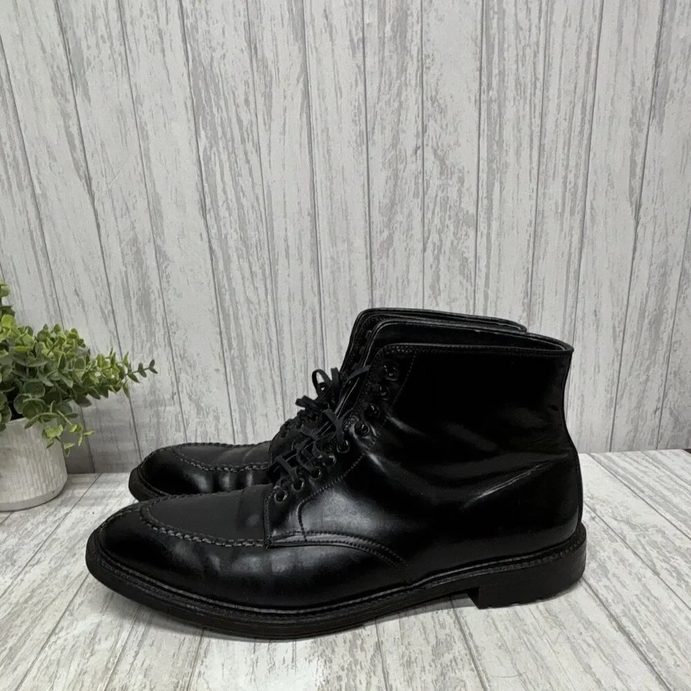 Alden Tanker Men’s Black Leather Lace-Up Ankle Work Boots 12.5 B/D